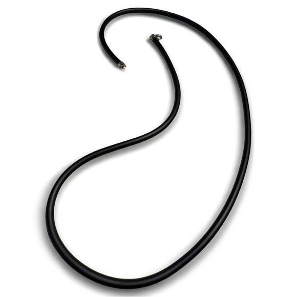 23" Black Cord Necklace - Unisex | 925 Silver
Clasp Minimalist Great for Men - Picture 14 of 17